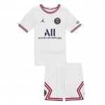 Camisolas de futebol Paris Saint-Germain Criança Equipamento Quarto 2021/22 Manga Curta